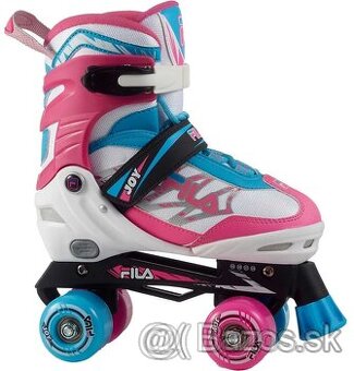 FILA Roller Skate Joy - dievčenské - nastaviteľné bielo-ružo