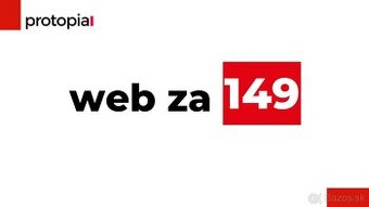 🔥 Web za 149 eur. Doména aj hosting.