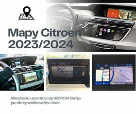 Aktualizácia máp navigácia Citroen 2024 SD/USB/CD