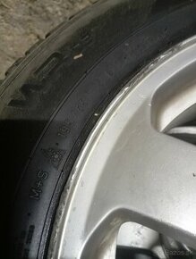 ALu disky 5x100 R15 zimné pneu Nokian 195/65