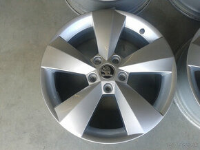 Ponukam ALU 5x112 R17 6,5J ET38 ORIGINAL SKODA