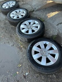 Letná sada Citroen 215/60 r16 originál ALU disky 5x98