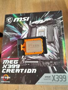 Nový MSI MEG X399 CREATION + CPU 2920X AMD® RYZEN™ THREADRIP