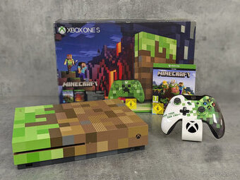 Xbox One S Minecraft edícia, ovládač, hra Minecraft