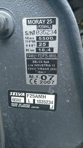 Predám lodný motor Selva 25HP