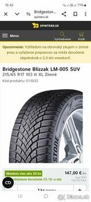 215/65 R17 103H XL Bridgestone 2021