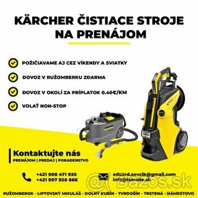 PRENÁJOM | KÄRCHER | RUŽOMBEROK