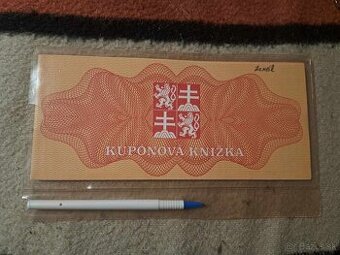 Kupónová knižka ČSFR - menová reforma