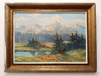 Obraz Otakar Slavík, Vysoké Tatry, olej na desce 85x65 Název