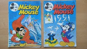 Mickey Mouse - komix, celkom 2 ks, rok 1991