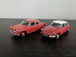 2x Legendarne automobily čssr 1:43 Peugeot 404 a Citroen DS