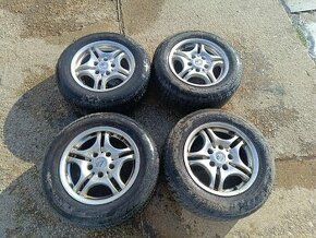 ALU disky 5x120 R15 + zimne pneu 205/65 r15 - 1