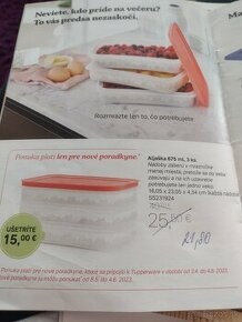 Tupperware Aljaška 3x 675 ml., nová