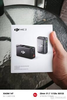 DJI Mic 2 (1 TX + 1 RX) Zánovné