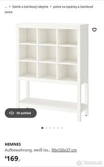 IKEA Hemnes masív úložný regál