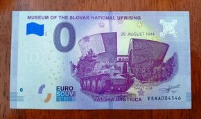 ☀️ 1. SLOVENSKÁ 0 Euro BANKOVKA / 0 € souvenir - SNP ☀️