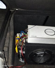 Subwoofer axton + zosilňovač blaupunkt