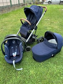 Kočík Cybex Balios S Lux silver set navy blue 3v1 2020 - 1