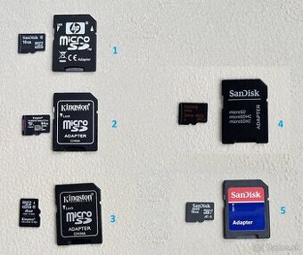 Predam pamäťové SD karty (micro SD aj s adapterom)