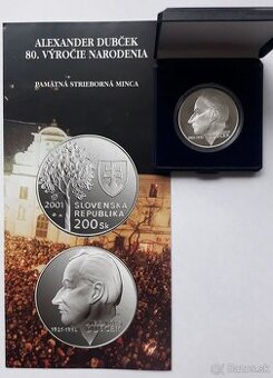 200 Sk 2001 Dubček PROOF