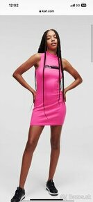 Karl Lagerfeld šaty L aj na M ružové originál