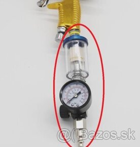 NOVÝ- Regulátor tlaku + odkaľovač + manometer + rýchlospojka