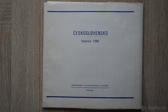 Československo 1980, zbierka, originál albumové listy Pofis