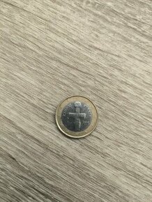 1 euro Cyprus Kibris vzácna minca - 1