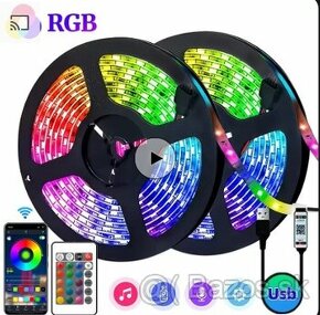 RGB LED strip = 30 metrov (15m+15m) + App control