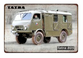 plechová cedule - Tatra 805 armádní - 1