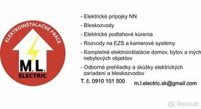 Elektroinštalačné práce Orava