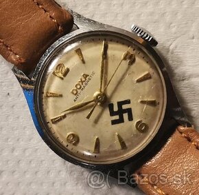 Hodinky Doxa, svastika, ustasovcy, nebo Waffen SS. Funkcni.