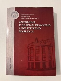 UK BA - PF - Antológia k dejinám právneho a polit. myslenia