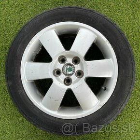 orig. alu disky skoda fabia 5x100 r15 - 1