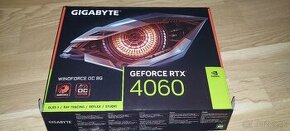 Predám Gigabyte GeForce RTX 4060 WINDFORCE OC 8GB