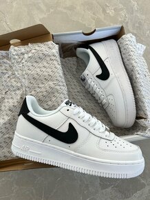 Nike air force 1 tenisky bielo čierne - 1