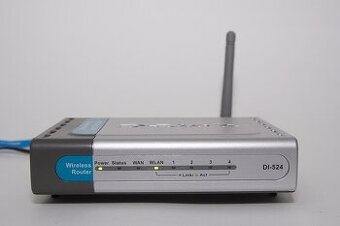 D-LINK WiFi router, 4 port switch (DI-524)