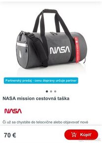 NASA mission cestovná taška