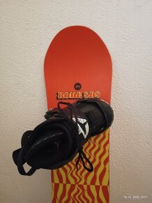 detsky snowboard 115 cm + viazanie, mam aj topanky