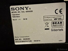 SONY BRAVIA KDL-40R455B LED