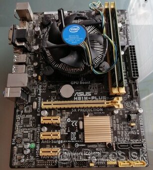 Inter core i5 4570+4gbx2ram+doskaasush81m-plus