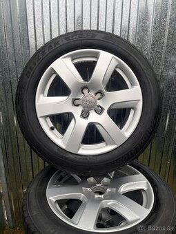 5x112 R17 DISKY ORIGINÁL AUDI, 225/55 BRIDGESTONE