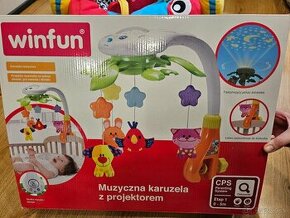 Kolotoc nad postielku s projektorom Winfun