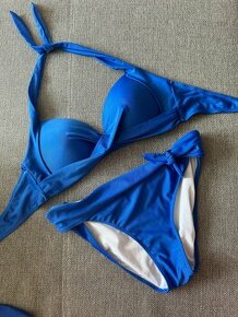 Modré plavky bikini L/XL kráľovská modrá - 1