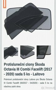 Protislnečné clony Škoda Octavia - 1