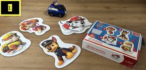 Predám paw patrola,baby chalanské puzzle a puzzle s číslami