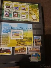 predám poštové známky - vlaky - Guinee
