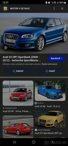 AUDI S3, 2011 na diely