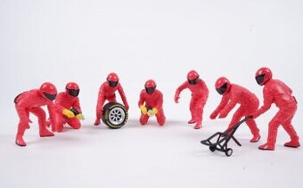 F1 pitstop figúrky ferrari