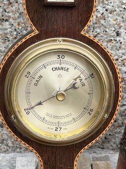 Stary dobry barometer-meteostanica,vyska 46 cm